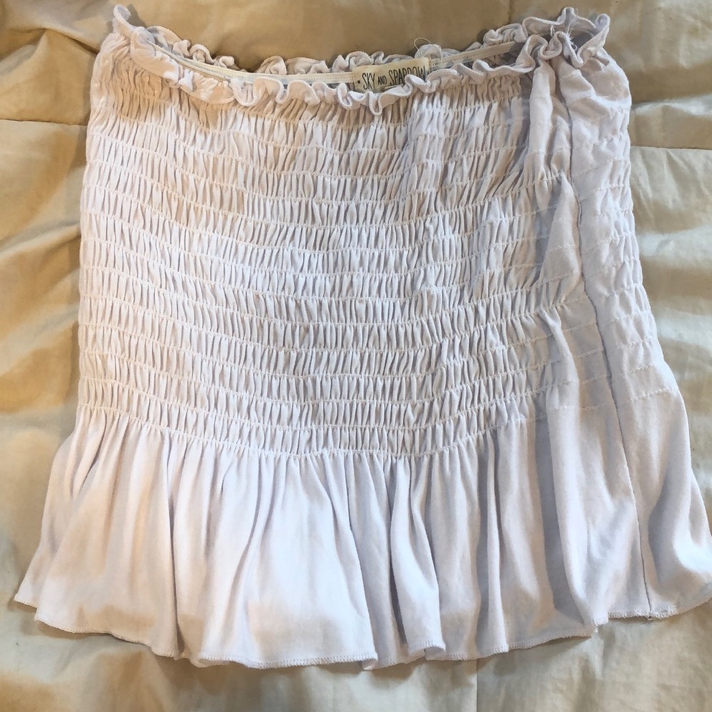 Frilly tube top from tillys